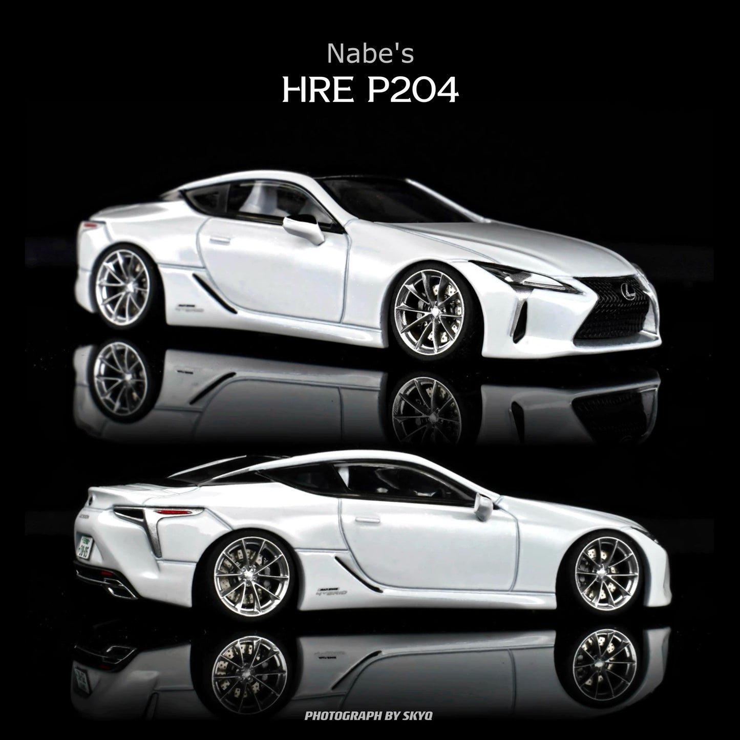 1:64 HRE P204 Custom Wheel Set 10.5mm | Premium Static Model Car Upgrade Rims