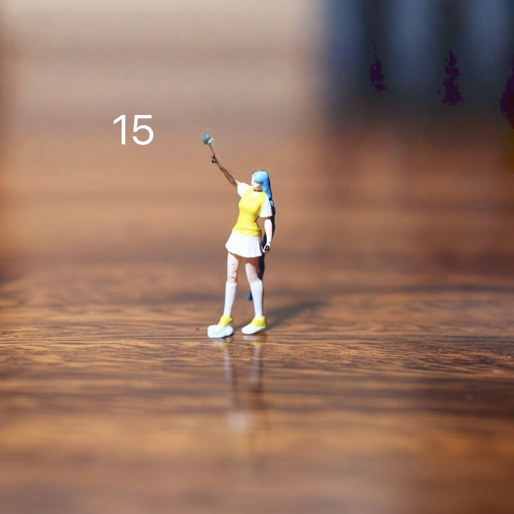 1:64 Scale Resin Figure Model Miniature People Set Diorama Accessories for Diecast Car Display
