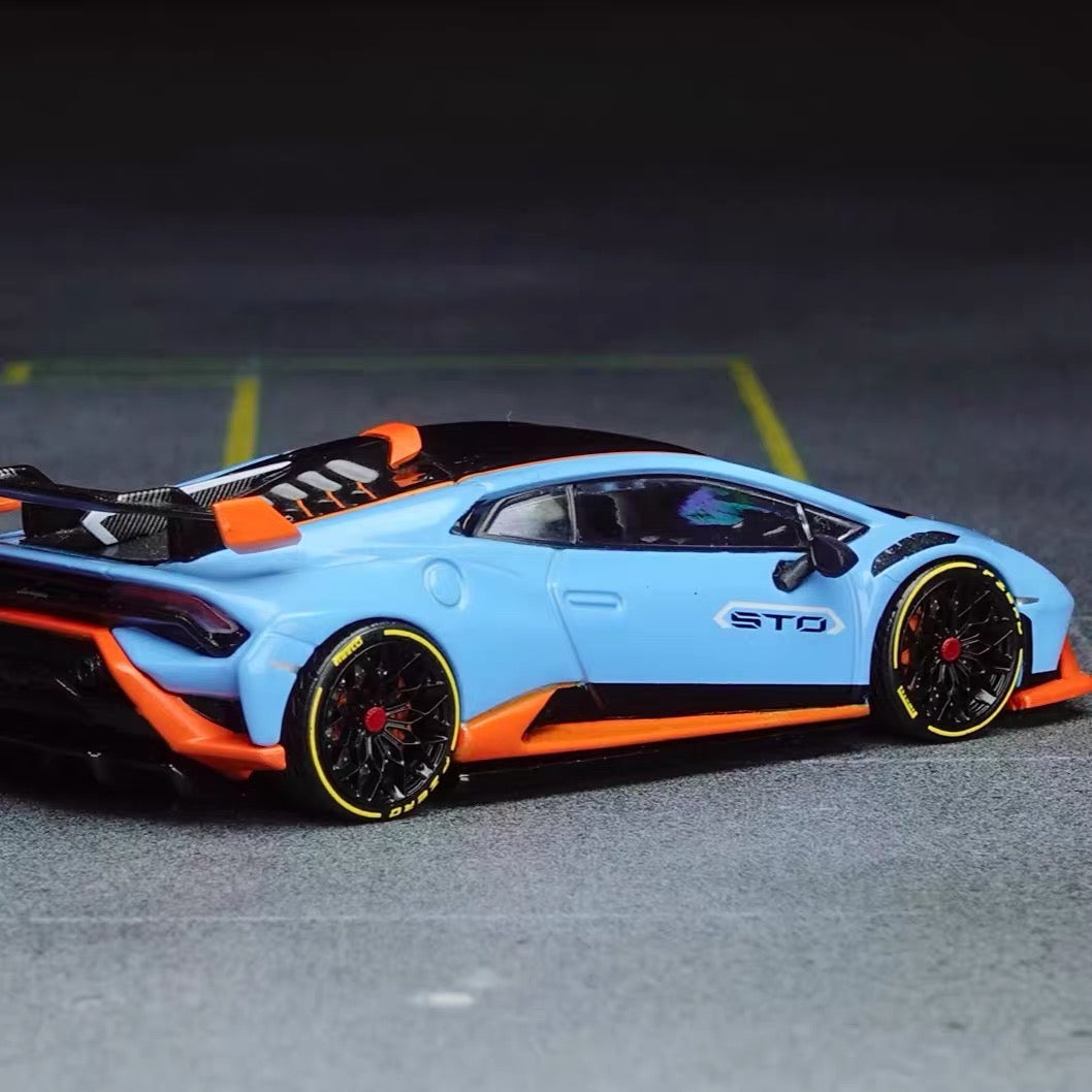 Puff Studio 1:64 Lamborghini Huracan STO OEM Style Wheels | Front 8.5mm Rear 8.8mm Axle Diecast Custom Stance Wheels