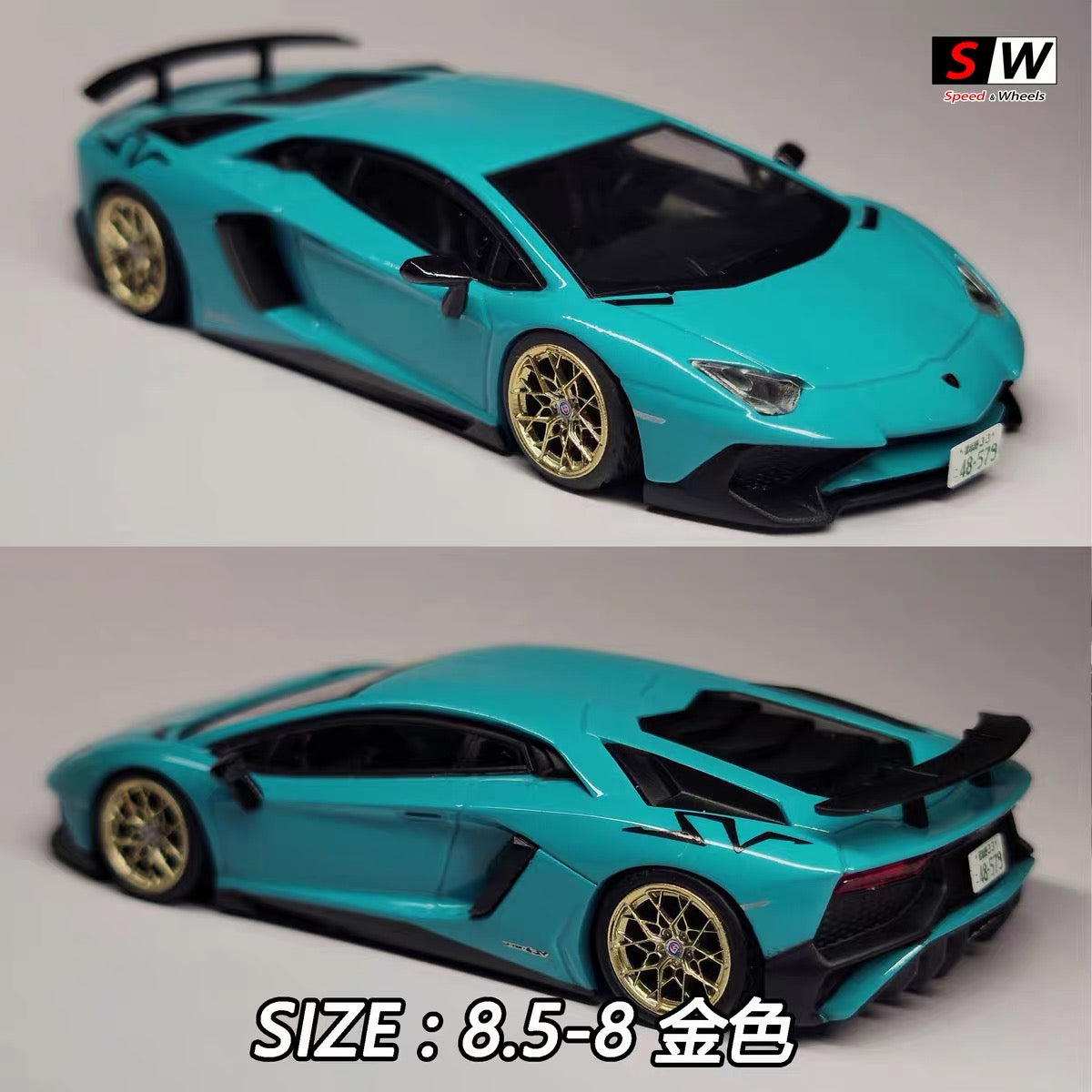 1:64 HRE FF10 Stance Fitment Wheels – Custom Rubber Tire Rim Set for Diecast Models
