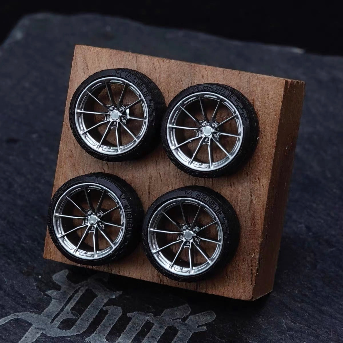 Puff Studio HRE P104CS 1:64 Custom Wheels 8.8mm | Aggressive Stance Diecast Wheel Set