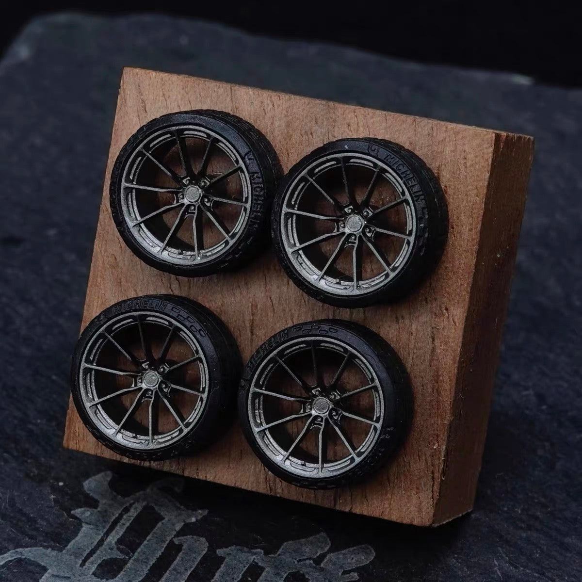 Puff Studio HRE P104CS 1:64 Custom Wheels 8.8mm | Aggressive Stance Diecast Wheel Set