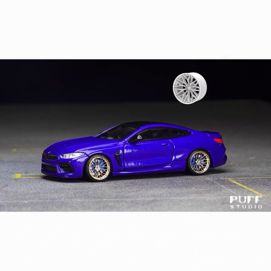 Puff Studio 1:64 HRE P200 8.8mm Axle Wheels | Aggressive Stance Diecast Custom Wheels