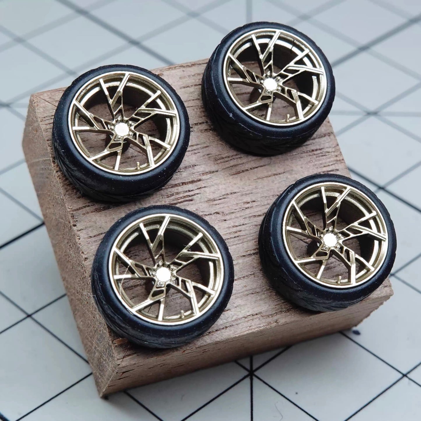 Puff Studio 1:64 ABT Legacy Edition 9.2mm Axle Wheels | Resin Custom Stance Diecast Wheel Set
