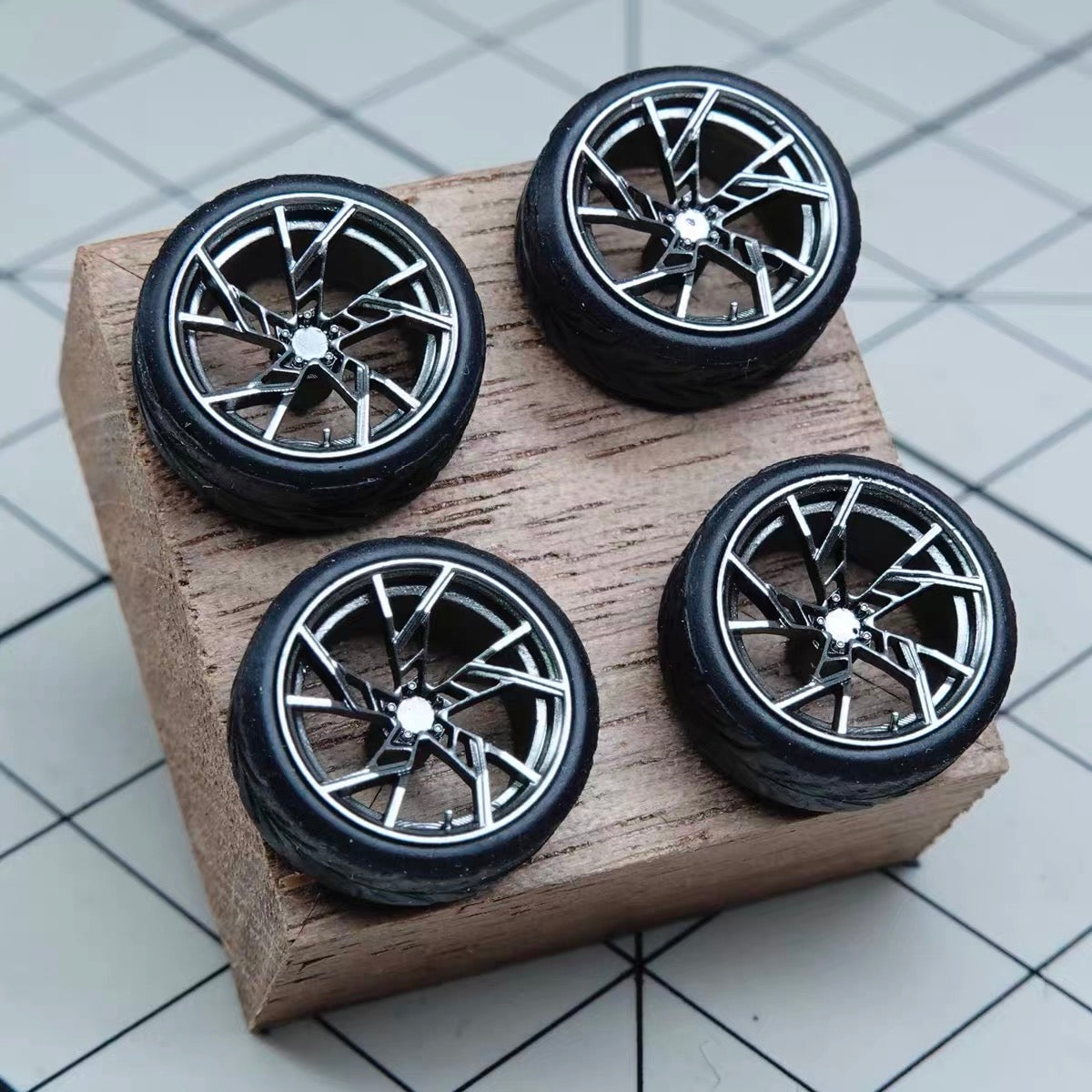 Puff Studio 1:64 ABT Legacy Edition 9.2mm Axle Wheels | Resin Custom Stance Diecast Wheel Set