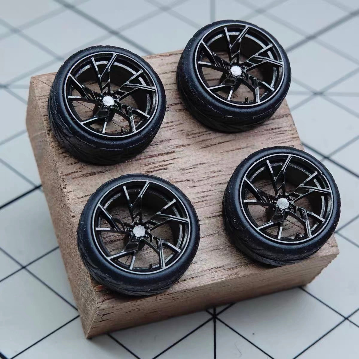 Puff Studio 1:64 ABT Legacy Edition 9.2mm Axle Wheels | Resin Custom Stance Diecast Wheel Set