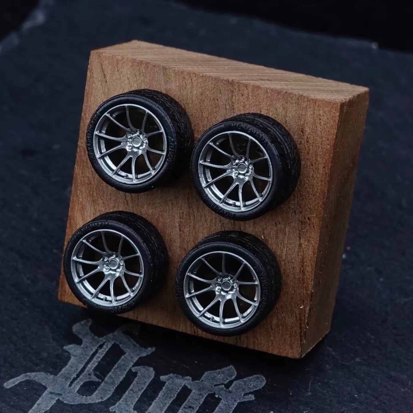 Puff Studio 1:64 WedsSport SA10R 7.5mm Axle Wheels | Lightweight Racing Stance Diecast Custom Wheels