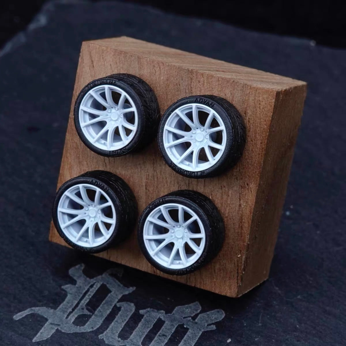 Puff Studio 1:64 WedsSport SA10R 7.5mm Axle Wheels | Lightweight Racing Stance Diecast Custom Wheels