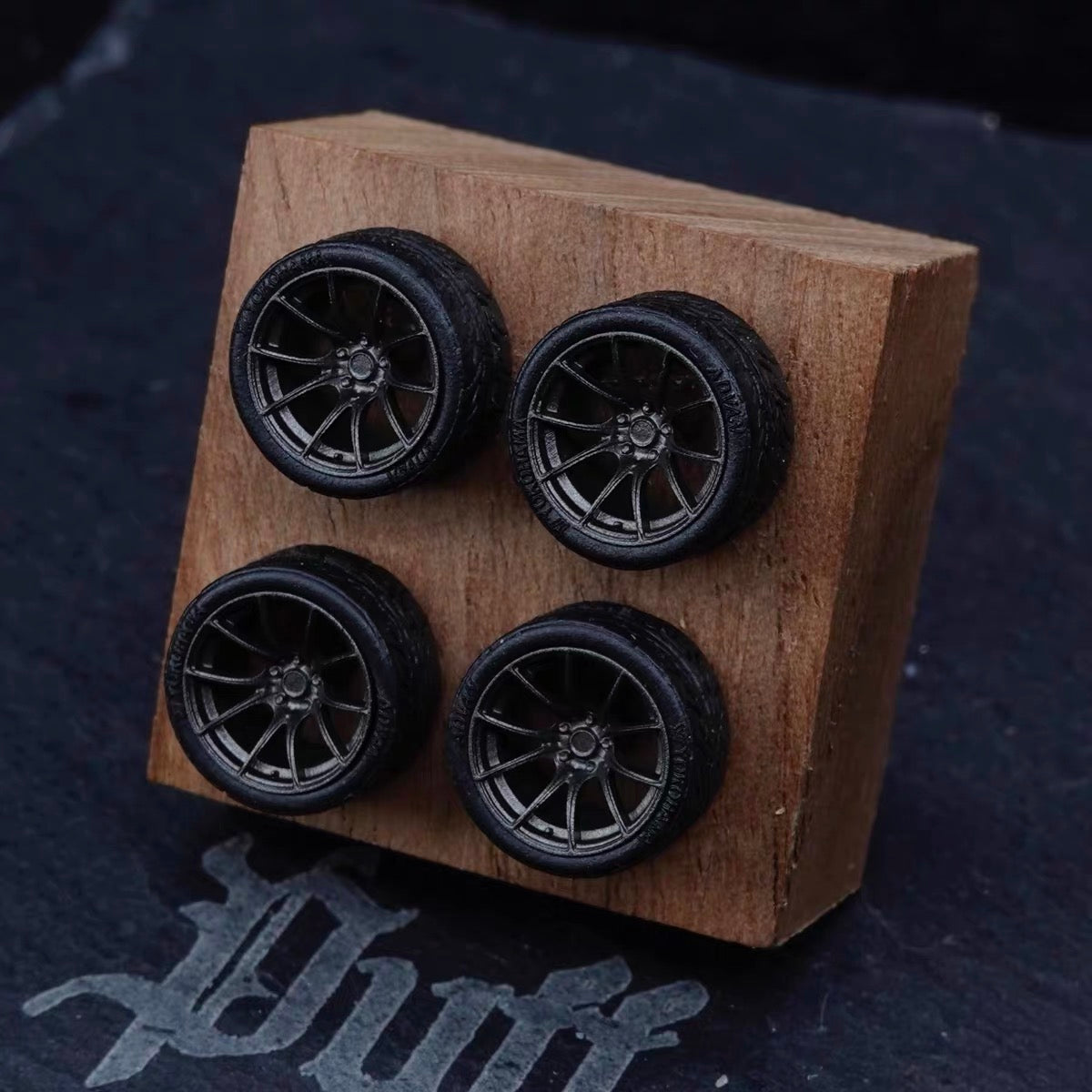 Puff Studio 1:64 WedsSport SA10R 7.5mm Axle Wheels | Lightweight Racing Stance Diecast Custom Wheels