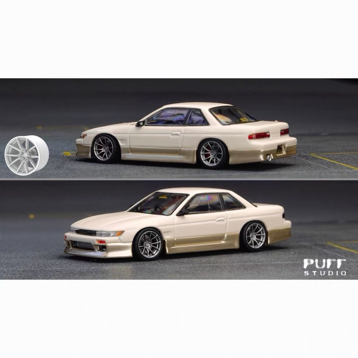 Puff Studio 1:64 WedsSport SA10R 7.5mm Axle Wheels | Lightweight Racing Stance Diecast Custom Wheels