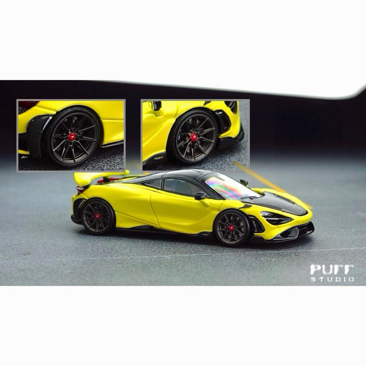 Puff Studio 1:64 Vossen EVO2R Wheels | Front 8.5mm Rear 8.8mm Axle OEM Style Aggressive Stance Diecast Custom Wheels