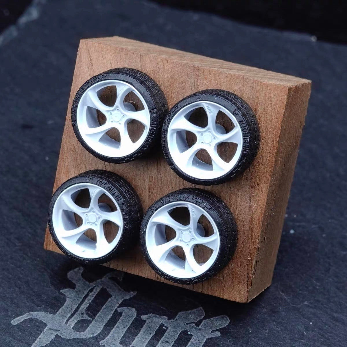 Puff Studio 1:64 HRE 522M 8.8mm Axle Wheels | Aggressive Stance Custom Diecast Wheel Set