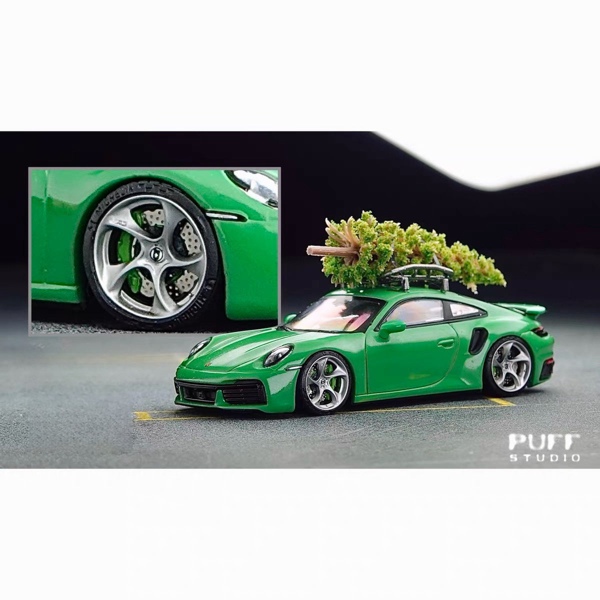 Puff Studio 1:64 HRE 522M 8.8mm Axle Wheels | Aggressive Stance Custom Diecast Wheel Set