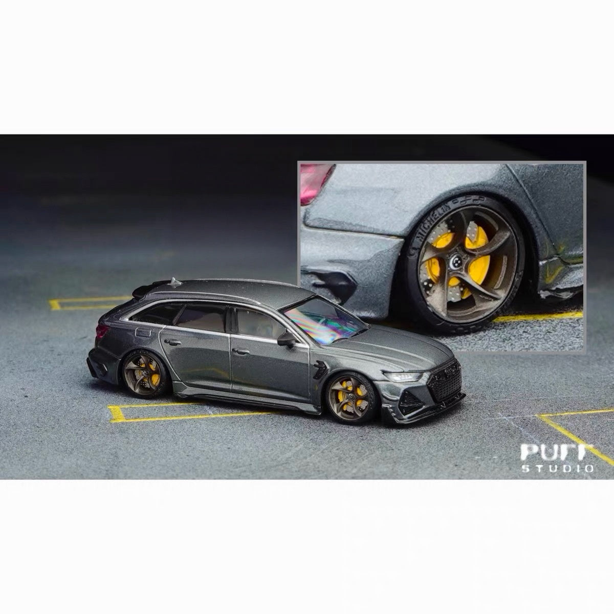 Puff Studio 1:64 HRE 522M 8.8mm Axle Wheels | Aggressive Stance Custom Diecast Wheel Set
