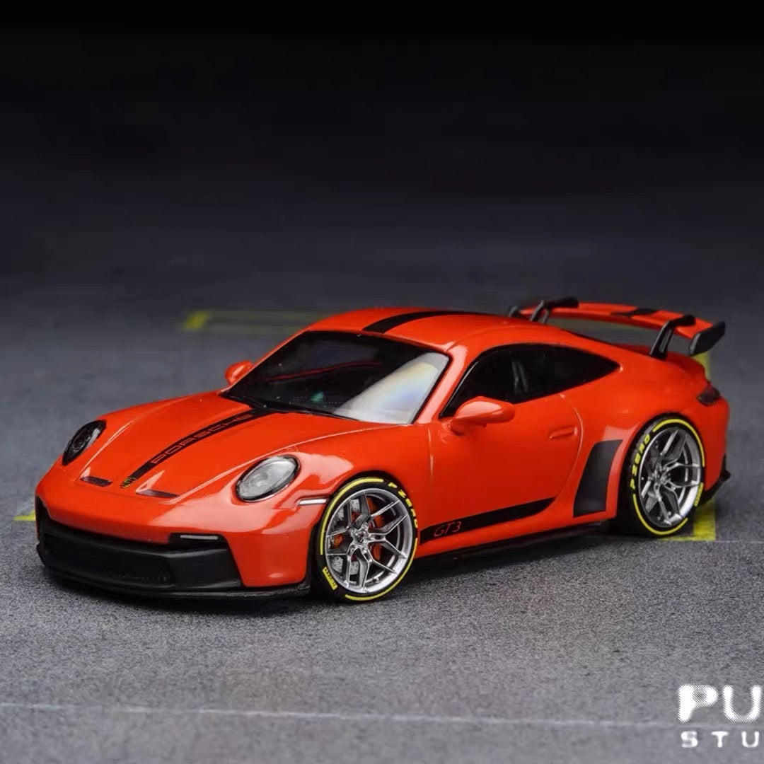 Puff Studio 1:64 Vossen EVO4 Wheels | Front 8.5mm Rear 8.8mm Axle OEM Style Aggressive Stance Diecast Custom Wheels