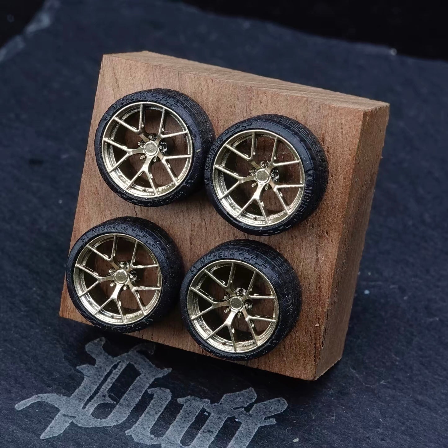 Puff Studio 1:64 BBS FIR 8.8mm Axle Wheels | Lightweight Racing Stance Custom Diecast Wheel Set