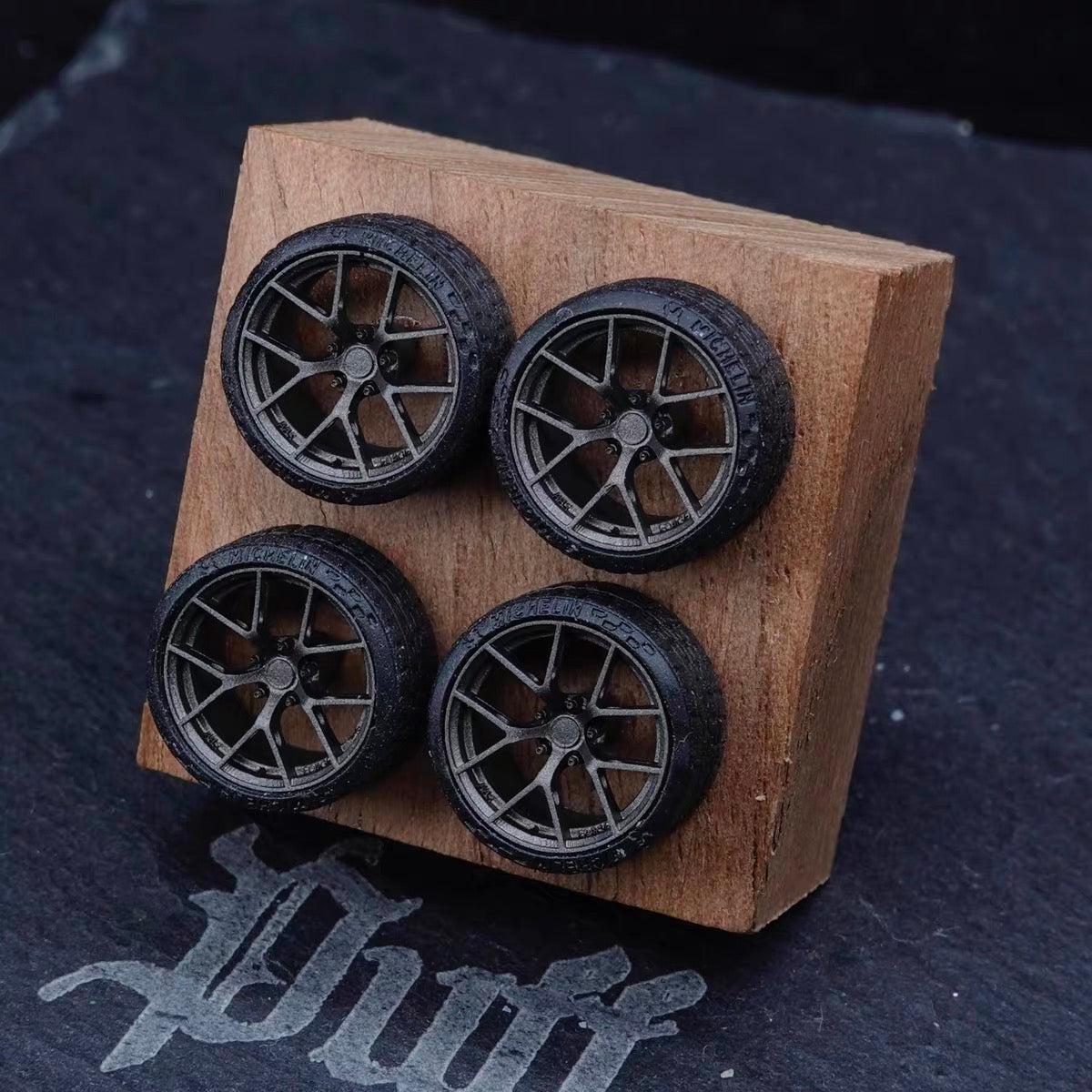 Puff Studio 1:64 BBS FIR 8.8mm Axle Wheels | Lightweight Racing Stance Custom Diecast Wheel Set