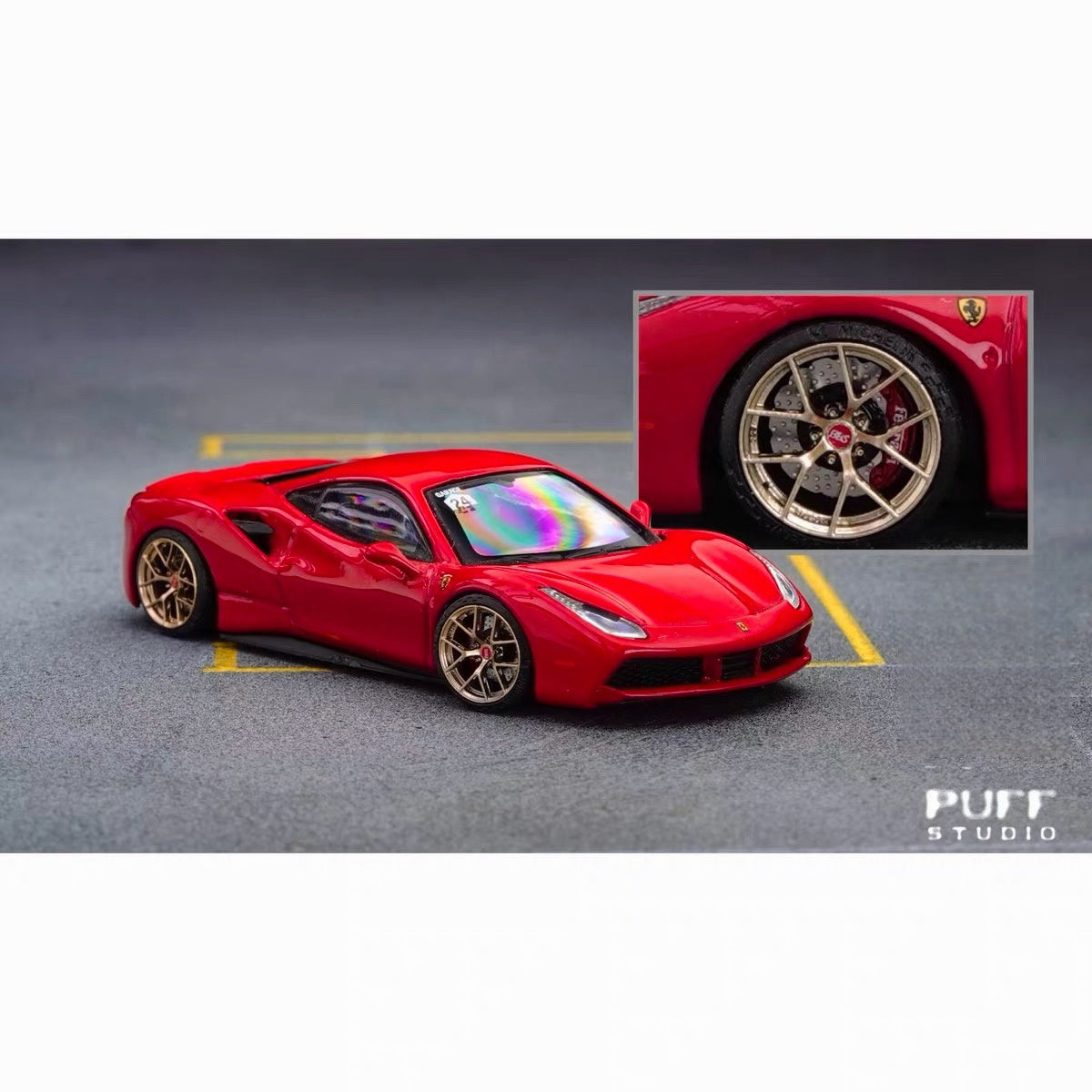 Puff Studio 1:64 BBS FIR 8.8mm Axle Wheels | Lightweight Racing Stance Custom Diecast Wheel Set