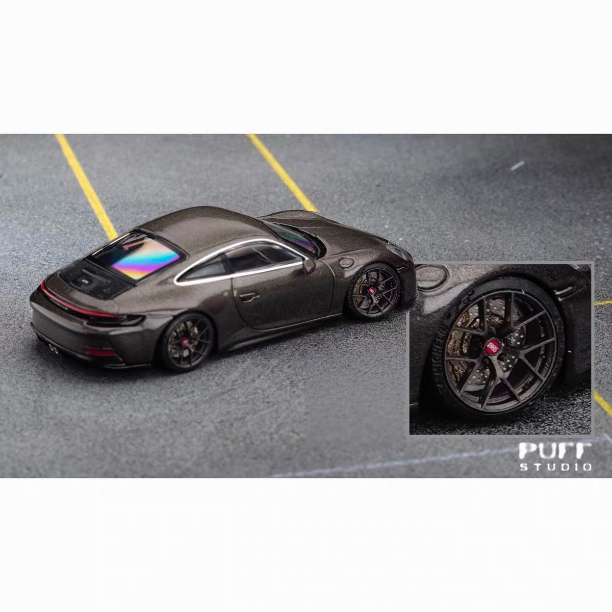 Puff Studio 1:64 BBS FIR 8.8mm Axle Wheels | Lightweight Racing Stance Custom Diecast Wheel Set