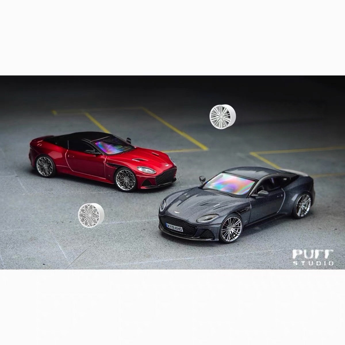 Puff Studio 1:64 OHMSS Edition DBS 9.2mm Axle Wheels | Resin Custom Stance Diecast Wheel Set
