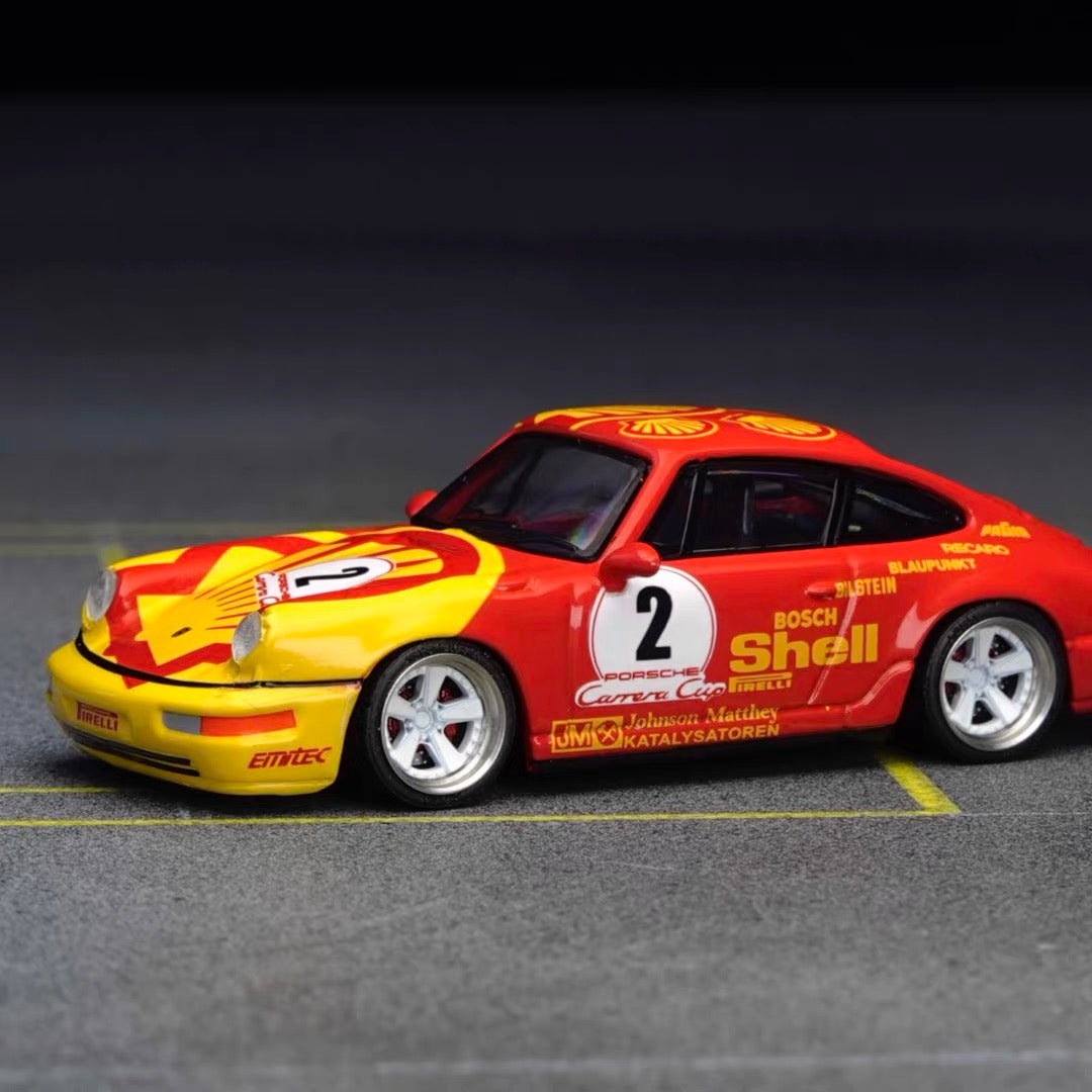Puff Studio 1:64 Porsche Fuchs Wheels 7.5mm Axle | OEM Classic Style Stance Diecast Custom Wheel Set