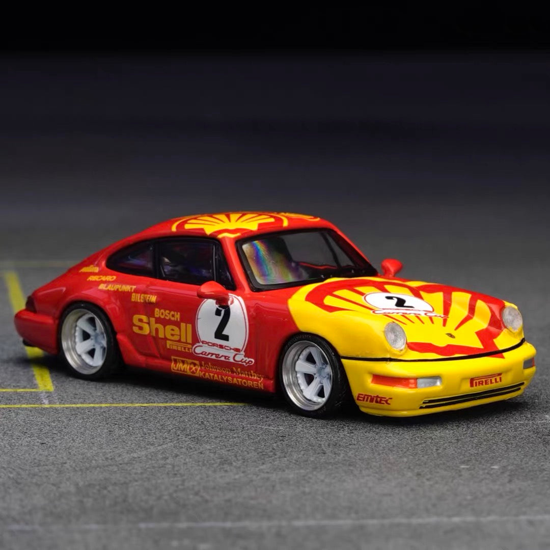 Puff Studio 1:64 Porsche Fuchs Wheels 7.5mm Axle | OEM Classic Style Stance Diecast Custom Wheel Set