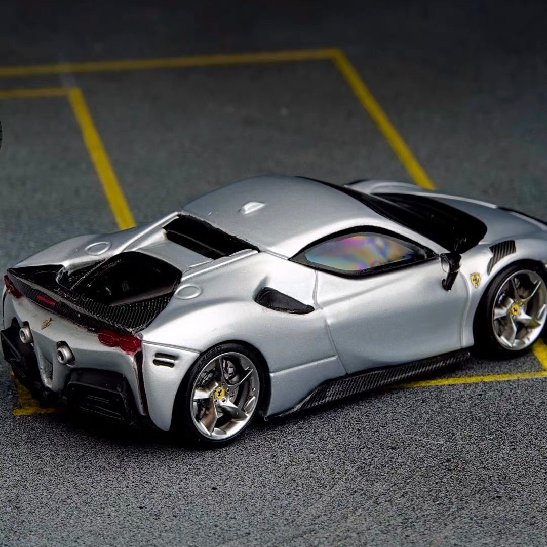 Puff Studio 1:64 Ferrari SF90 XX Wheels | Front 8.5mm Rear 8.8mm Axle OEM Style Aggressive Stance Diecast Custom Wheel Set