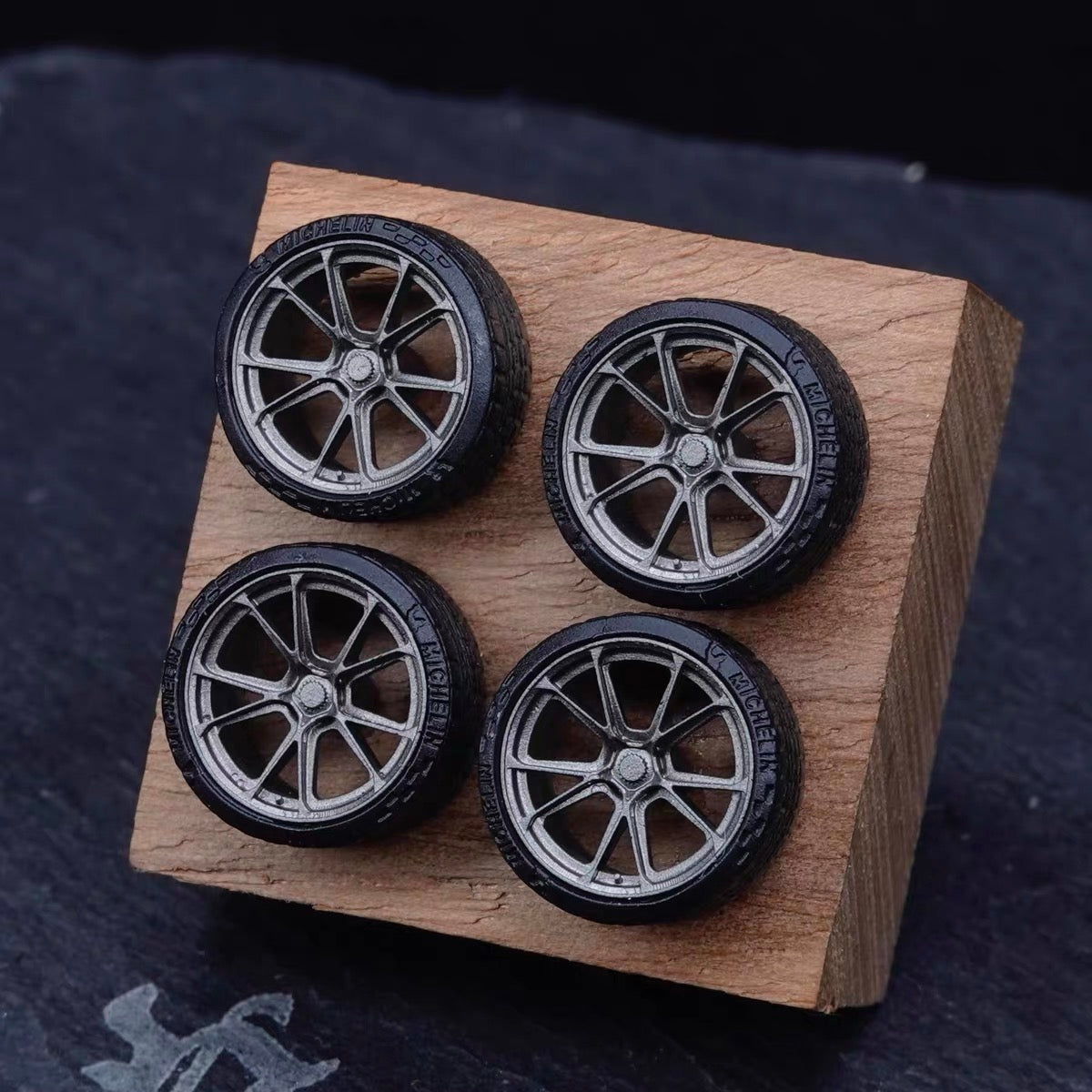 Puff Studio 1:64 Techart Formula VI 8.8mm Axle Wheels | Aggressive Stance Custom Diecast Wheel Set