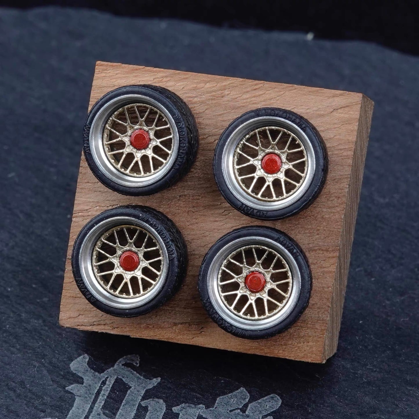 Puff Studio 1:64 BBS RS2 8.1mm Bearing Axle Wheel Set Custom Stance Diecast Upgrade Pre-Order (Ships in 30 Days)