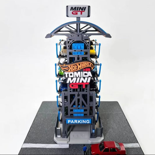 1:64 Scale Electric Rotating Parking Lot & Diorama Display Garage V2.0